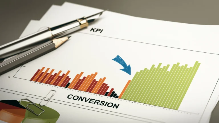 un graphique qui parle de conversion