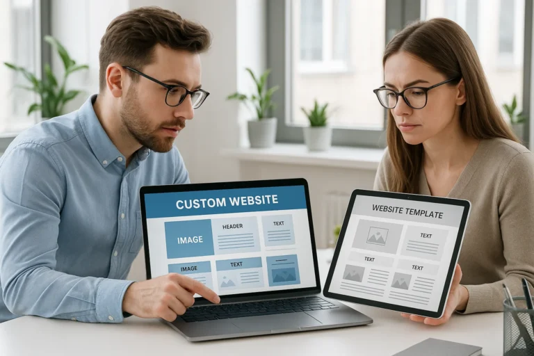 Site web sur mesure vs template : quel choix optimal ?
